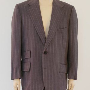 CLEARANCE custom suit 43R grey pinstripe 1976 NY Athletic Cl